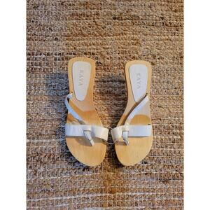 Kaya Retro Wooden Heels 7.5 in Womens